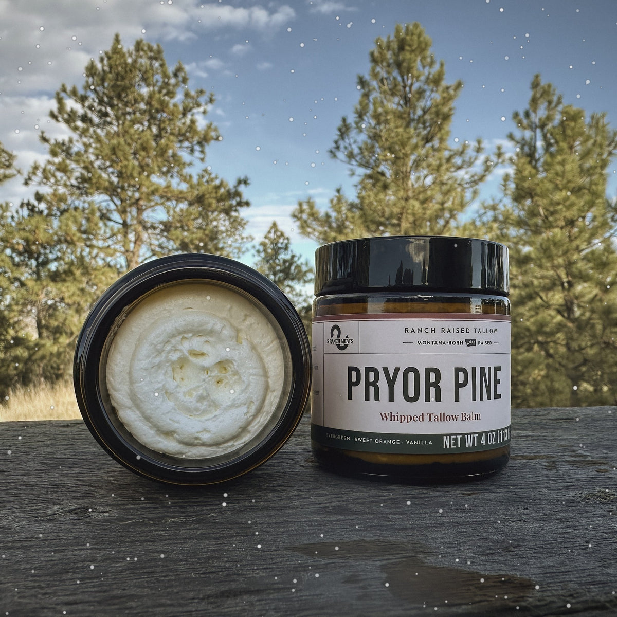 Pryor Pine Whipped Tallow Balm wholesale case, S Ranch Meats Montana